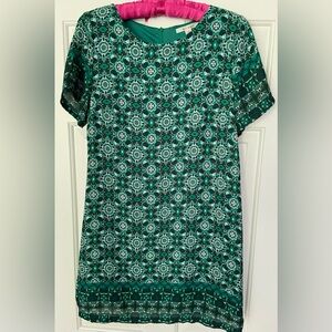 MIAMI Green Printed Shift Dress - Excellent condition